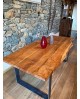 Top tavolo il legno massello di Acacia
